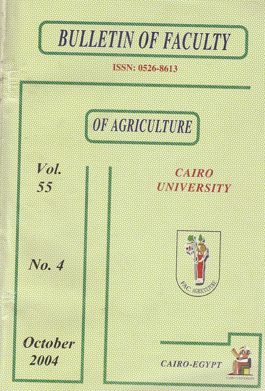 Egyptian Journal of Agricultural Sciences